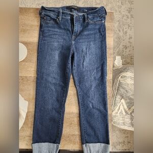 Liverpool The Crop Wide Rolled Cuffed Jeans 28